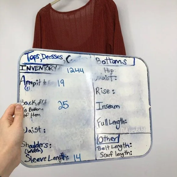 Reitmans NWT Burnt Orange crochet sheer square neck 2/3 sleeve top - Picture 13 of 14